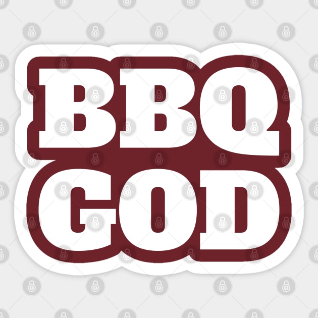 BBQ GOD Sticker by madeinchorley